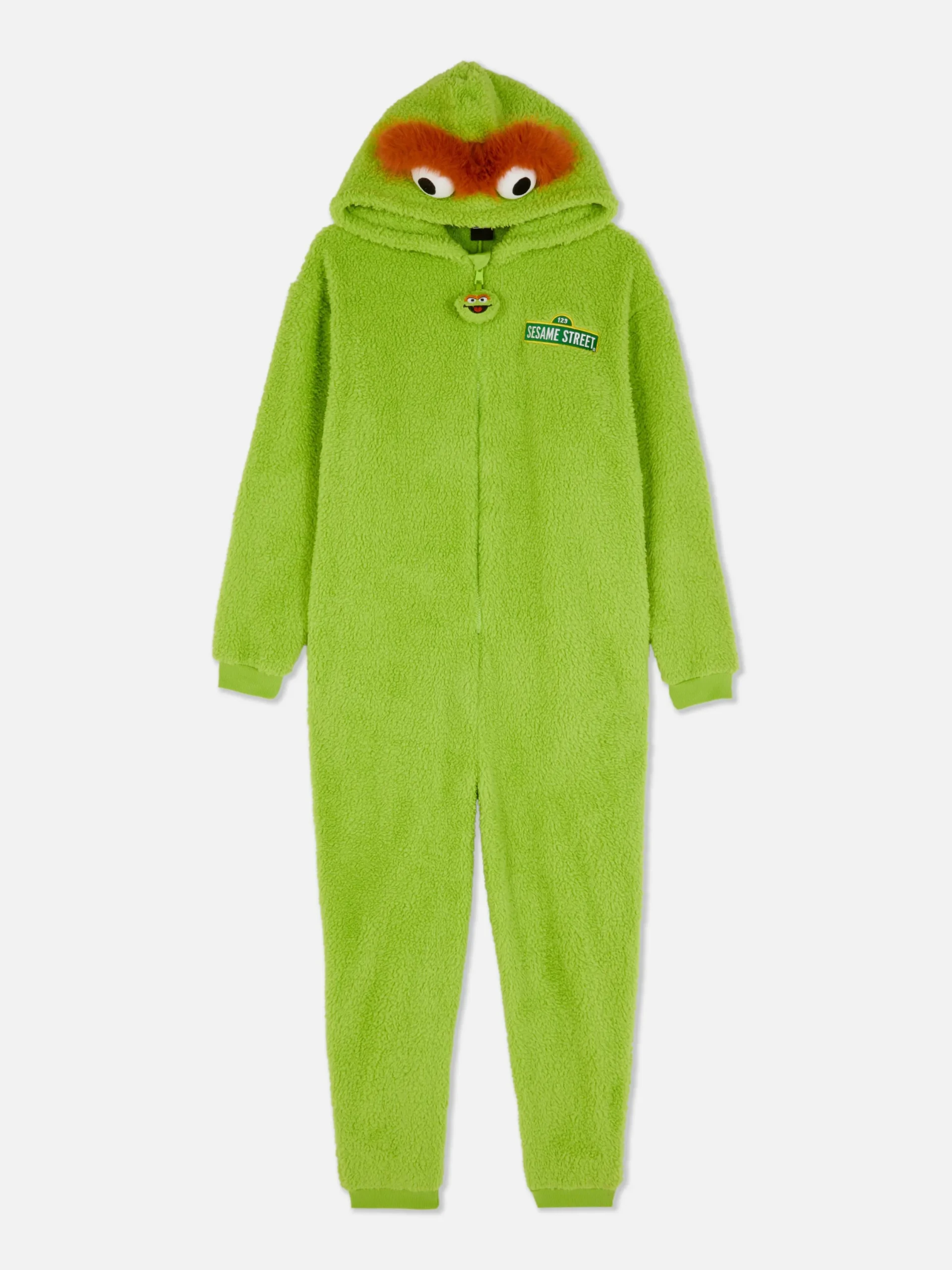 Sweat À Capuche Et Combinaison|Primark Combinaison à Motif Personnage 1, Rue Sésame Pour Femme Vert