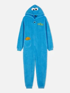 Sweat À Capuche Et Combinaison|Primark Combinaison à Motif Personnage 1, Rue Sésame Pour Femme Bleu