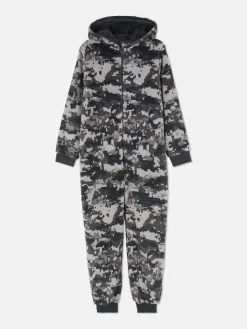 Sweat À Capuche Et Combinaison|Primark Combinaison Camouflage Zippée Gris