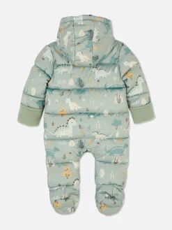Grenouillères Et Gigoteuses|Primark Combinaison Courte à Motif Dinosaure Vert