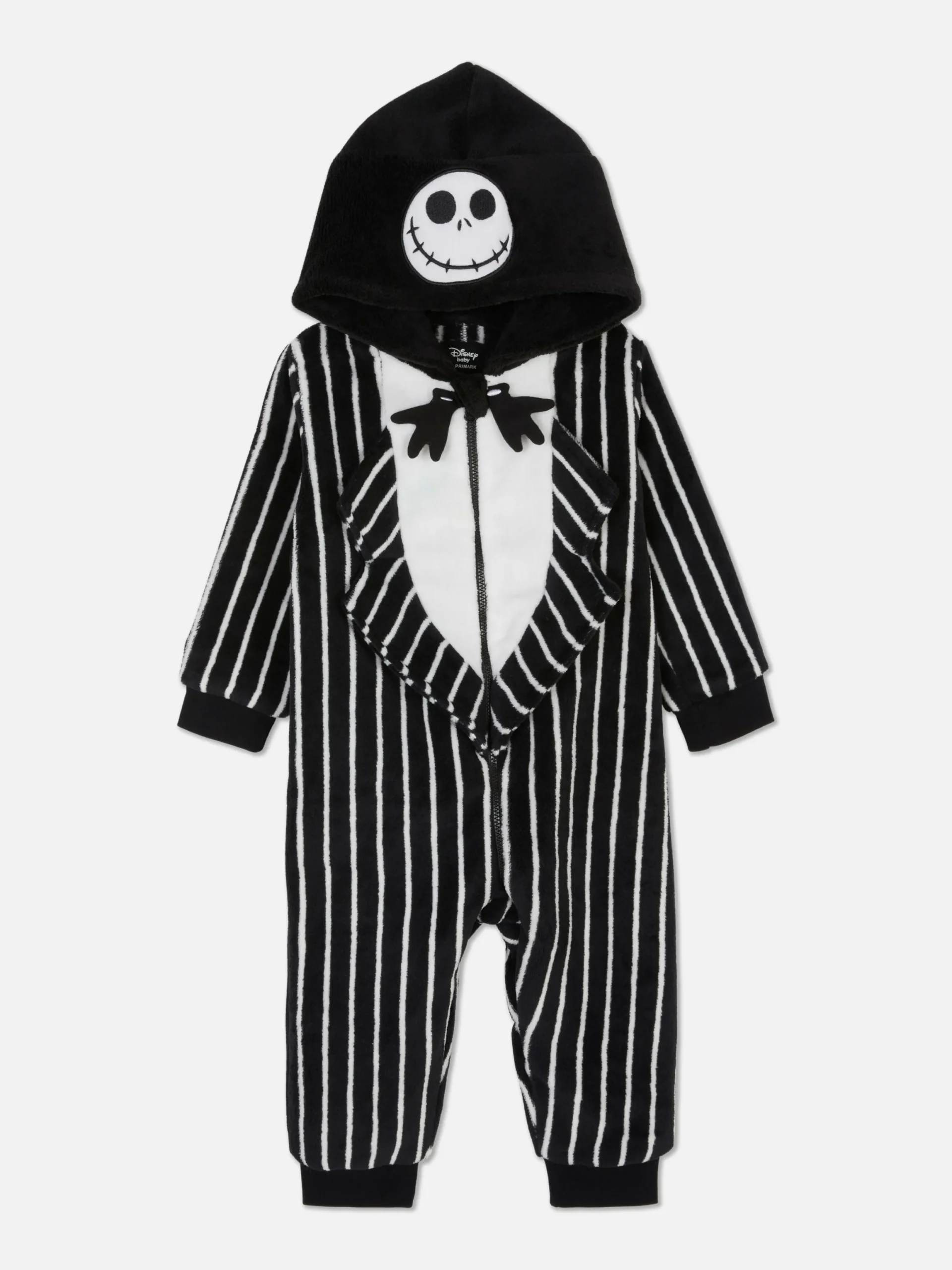 Déguisements Halloween Pour Enfants|Tout Halloween|Primark Combinaison Disney L'Étrange Noël De Monsieur Jack De Tim Burton Pour Bébé Noir/Blanc