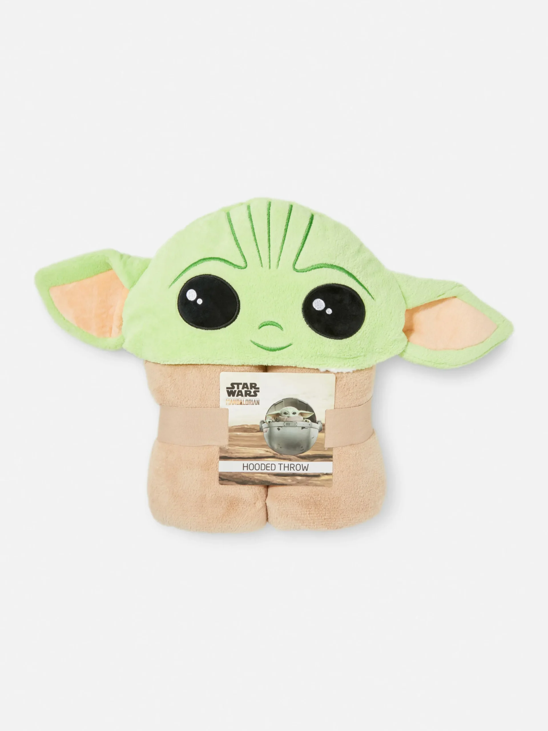 Couvertures Et Jetés De Lit|Primark Couverture à Capuche Star Wars Bébé Yoda Marron