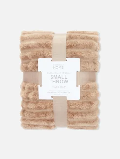 Couvertures Et Jetés De Lit|Primark Couverture Côtelée Douce Taupe
