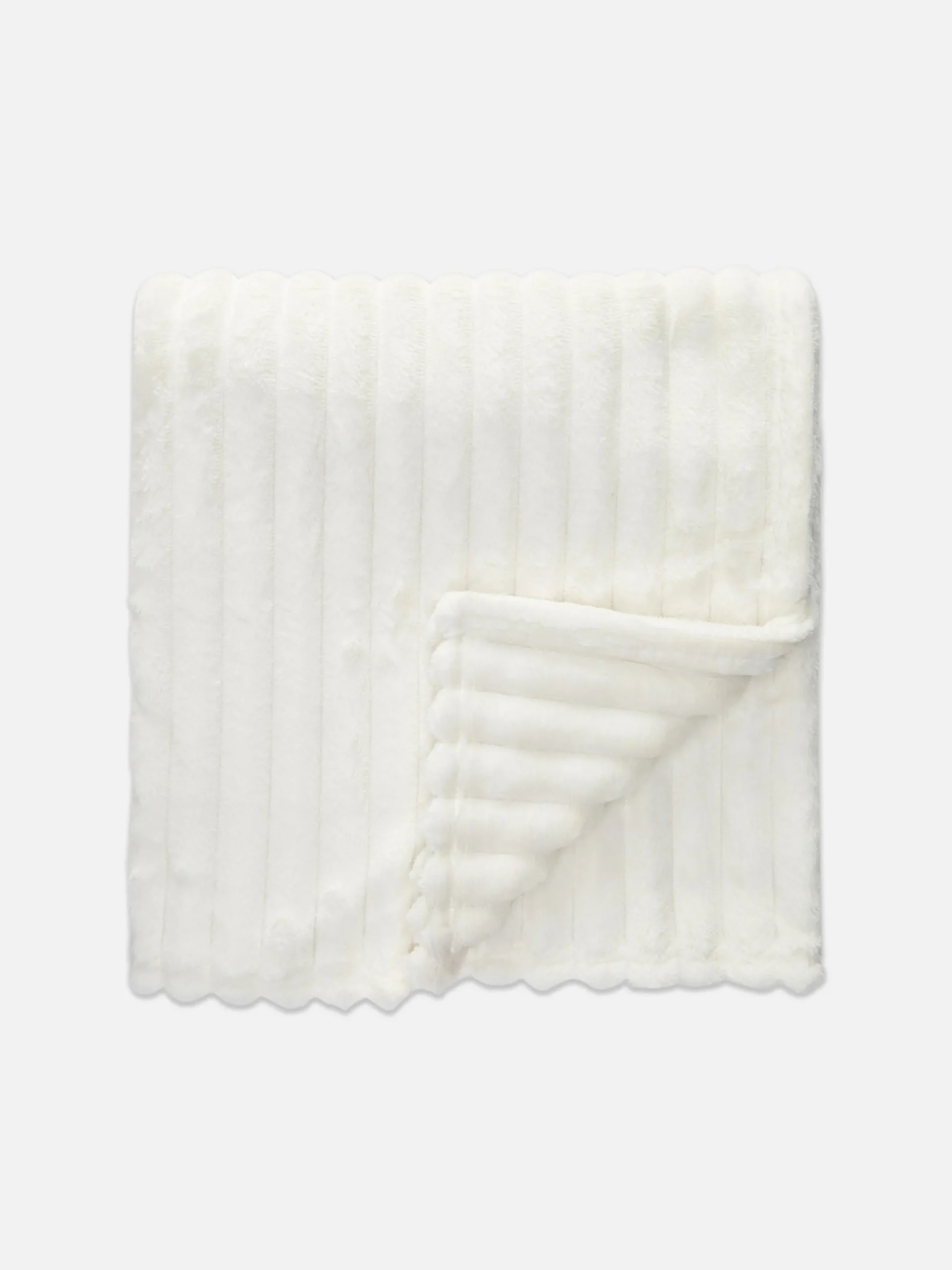 Couvertures Et Jetés De Lit|Primark Couverture Côtelée Douce Crème