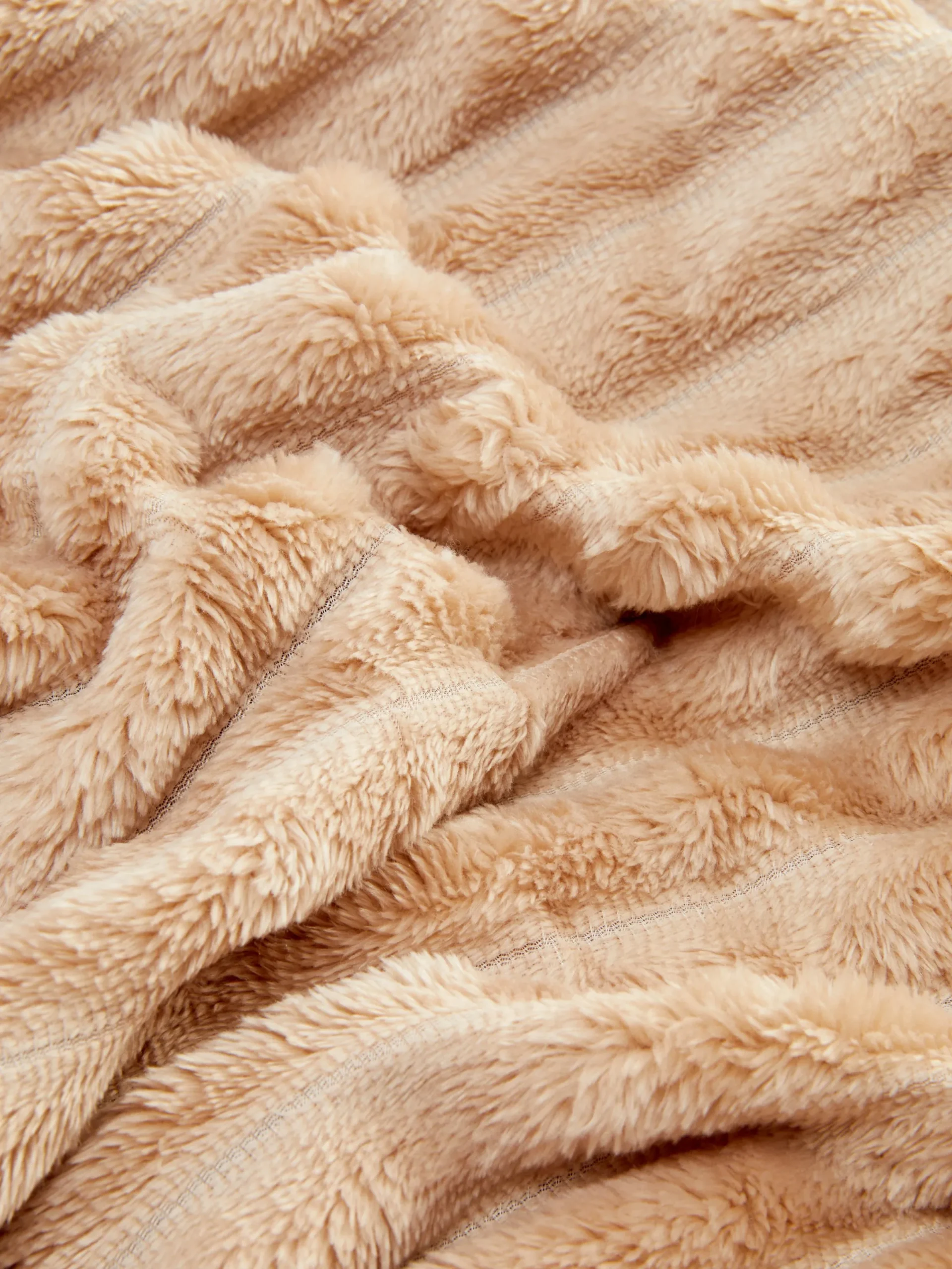 Couvertures Et Jetés De Lit|Primark Couverture Côtelée Duveteuse Ultra-douce Naturel