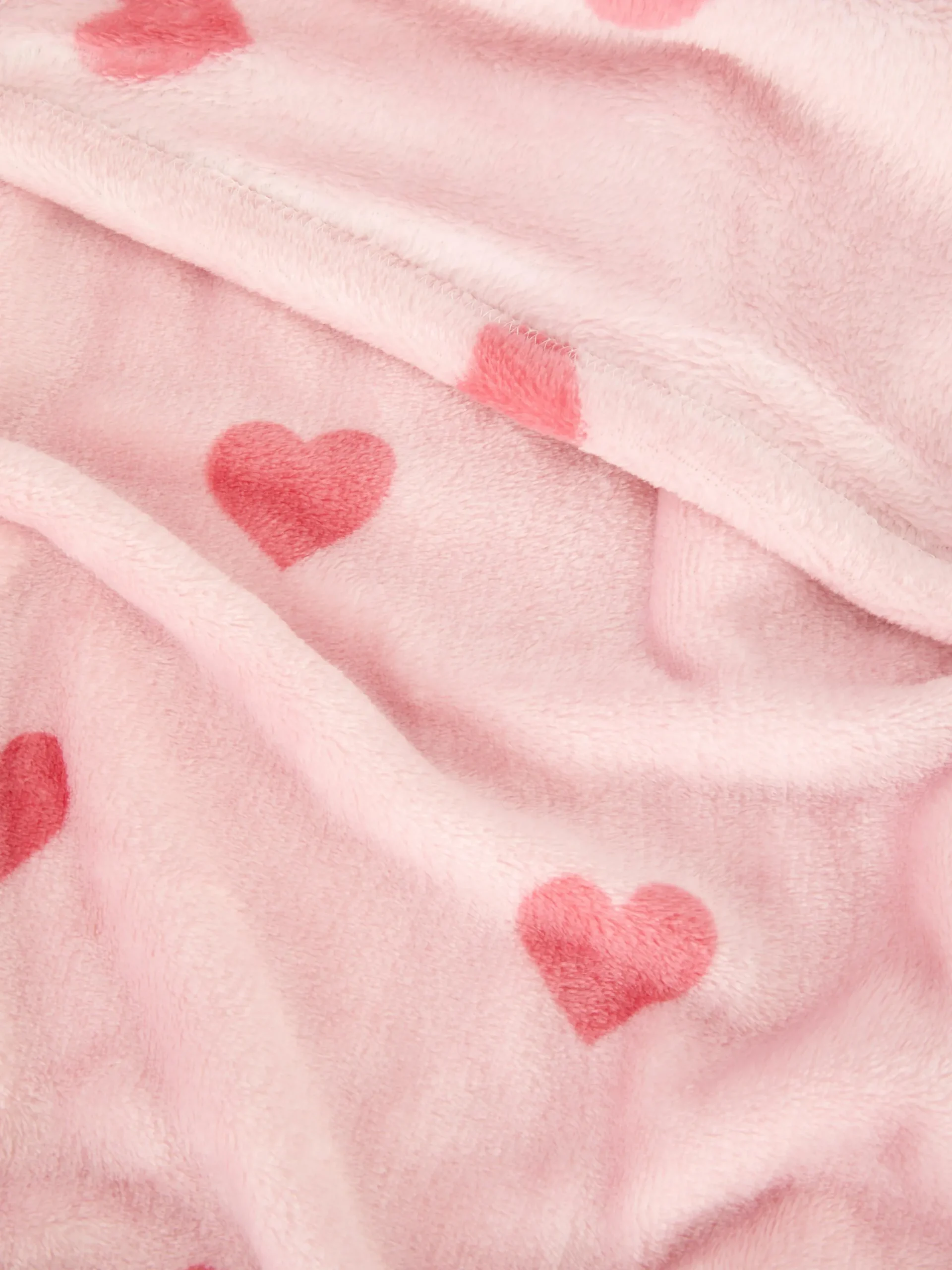 Couvertures Et Jetés De Lit|Primark Couverture Douce à Motif Cœur Rose