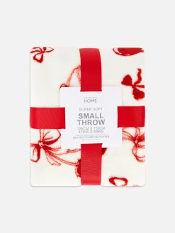Couvertures Et Jetés De Lit|Primark Couverture Ultra-douce à Motif Cerise Rouge foncé