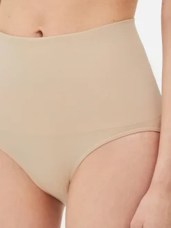 Sous-Vêtements Gainants|Primark Culotte Taille Haute Amincissante Sans Coutures Taupe