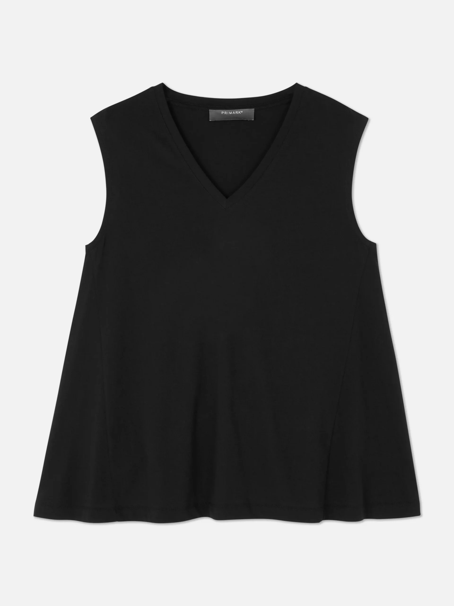 Hauts Et T-Shirts|Primark Débardeur à Col En V Sans Manches Noir