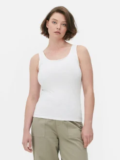 Hauts Et T-Shirts|Primark Débardeur Classique En Coton Blanc