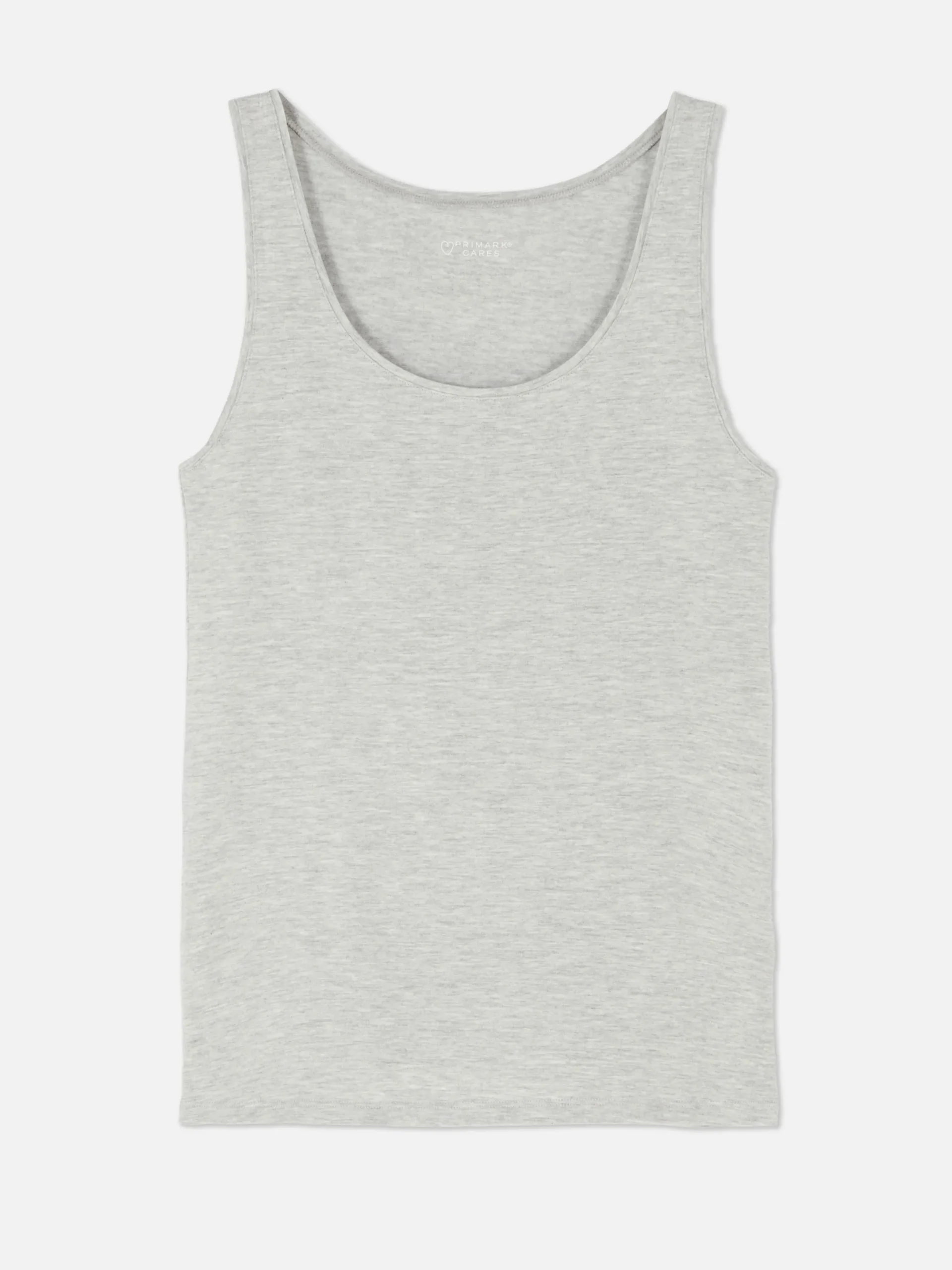 Hauts Et T-Shirts|Primark Débardeur Décolleté En Tissu Stretch Gris chiné