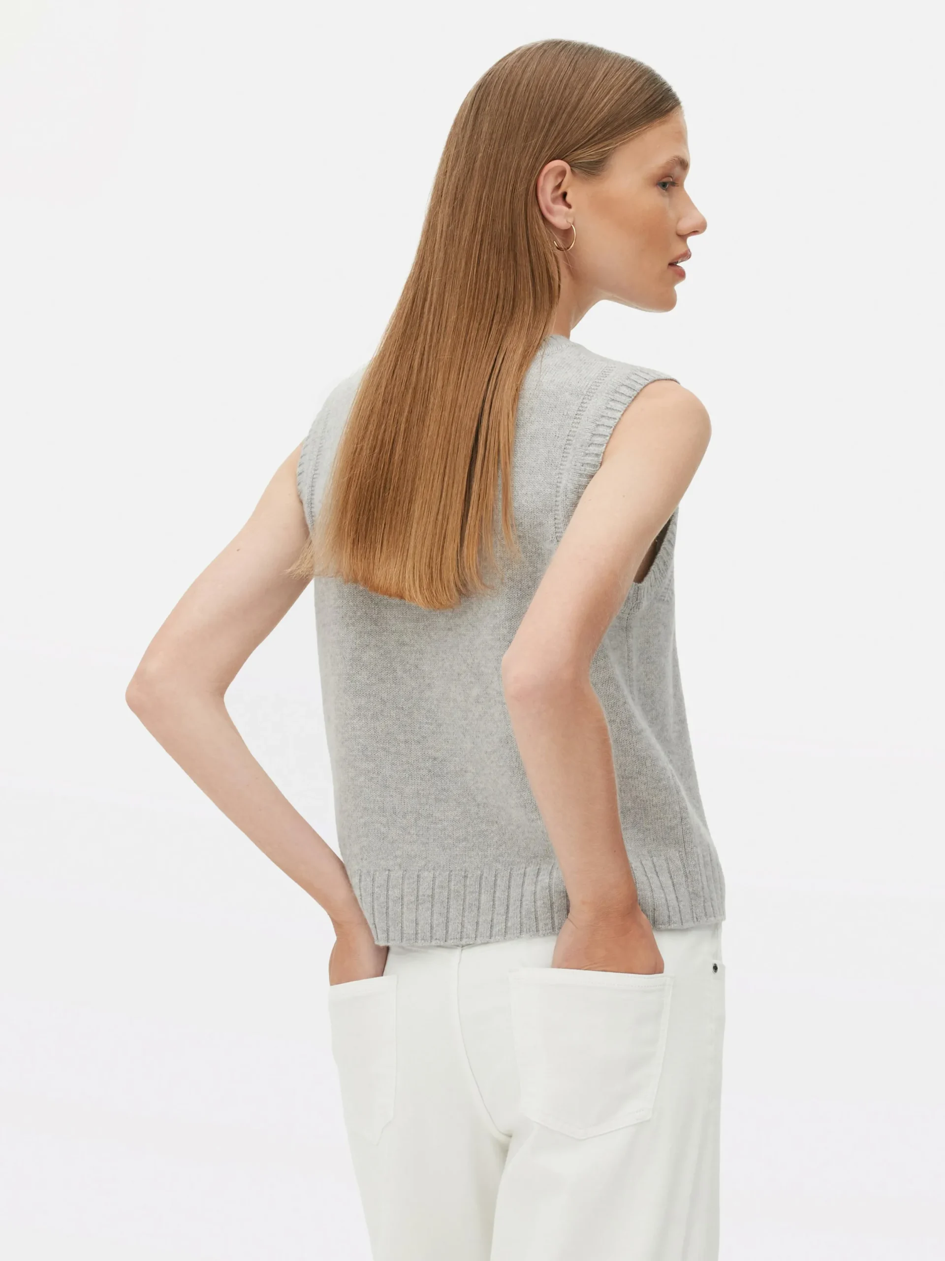 Pulls Et Gilets|Primark Débardeur En Maille Côtelée The Edit Gris
