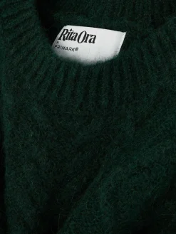Pulls Et Gilets|Primark Débardeur En Maille Torsadée Rita Ora Vert foncé