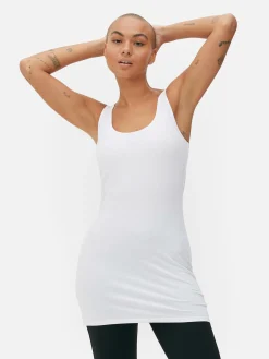 Hauts Et T-Shirts|Primark Débardeur Long Blanc