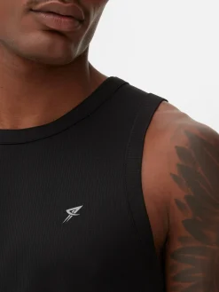 Vêtements De Sport|Hauts Et T-Shirts|Primark Débardeur Sport à Col Rond Noir
