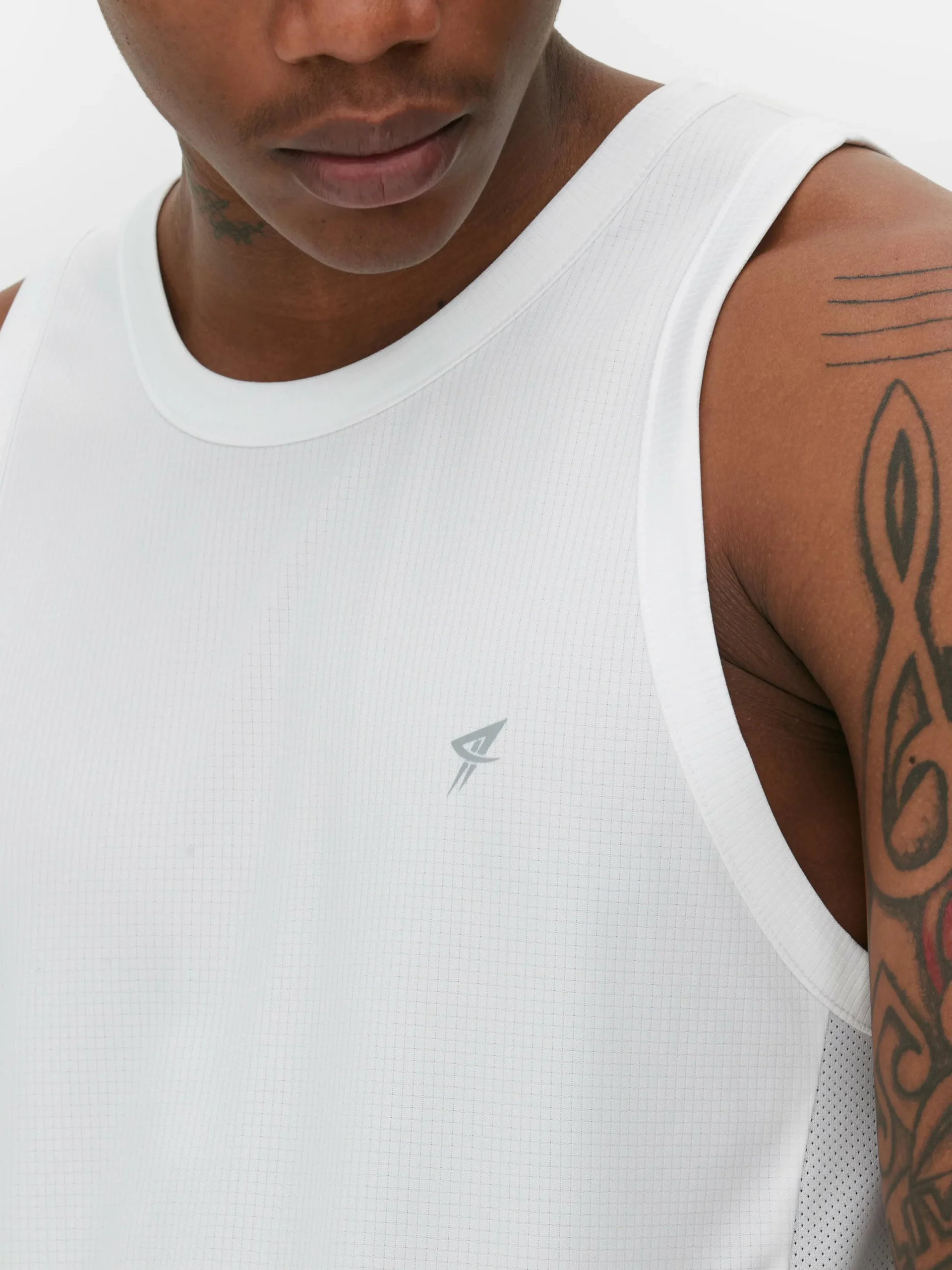 Vêtements De Sport|Hauts Et T-Shirts|Primark Débardeur Sport à Col Rond Blanc