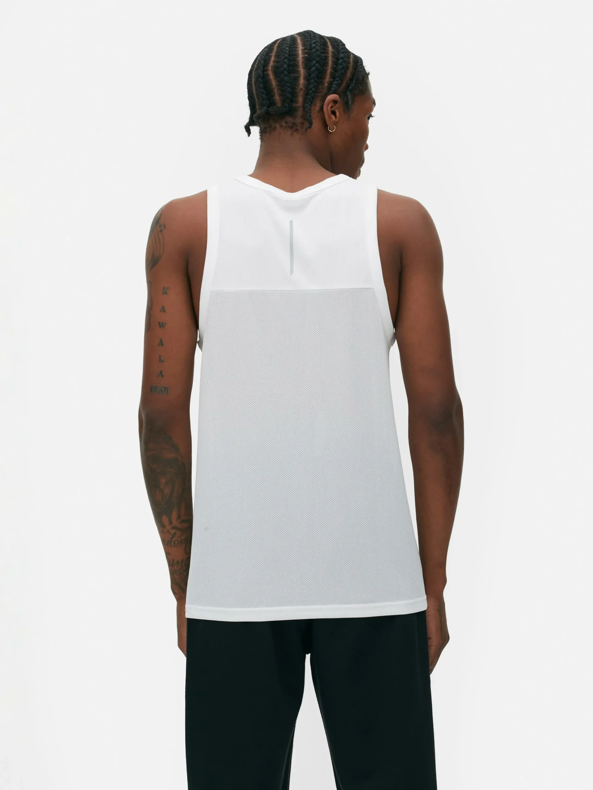 Vêtements De Sport|Hauts Et T-Shirts|Primark Débardeur Sport à Col Rond Blanc