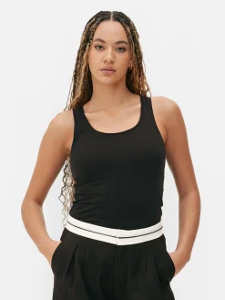 Hauts Et T-Shirts|Primark Débardeur Stretch Noir