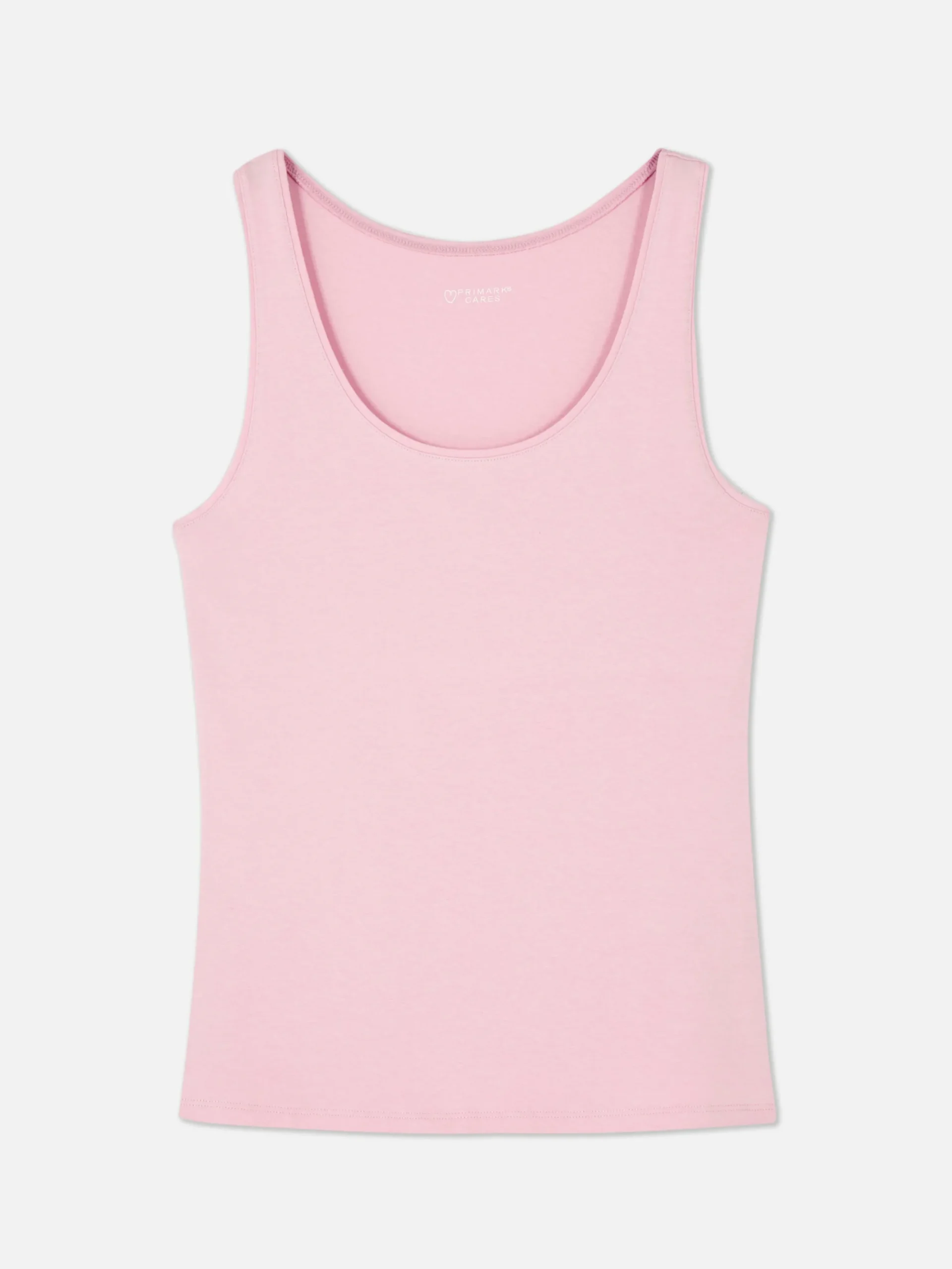 Hauts Et T-Shirts|Primark Débardeur Stretch Décolleté Essential Rose clair
