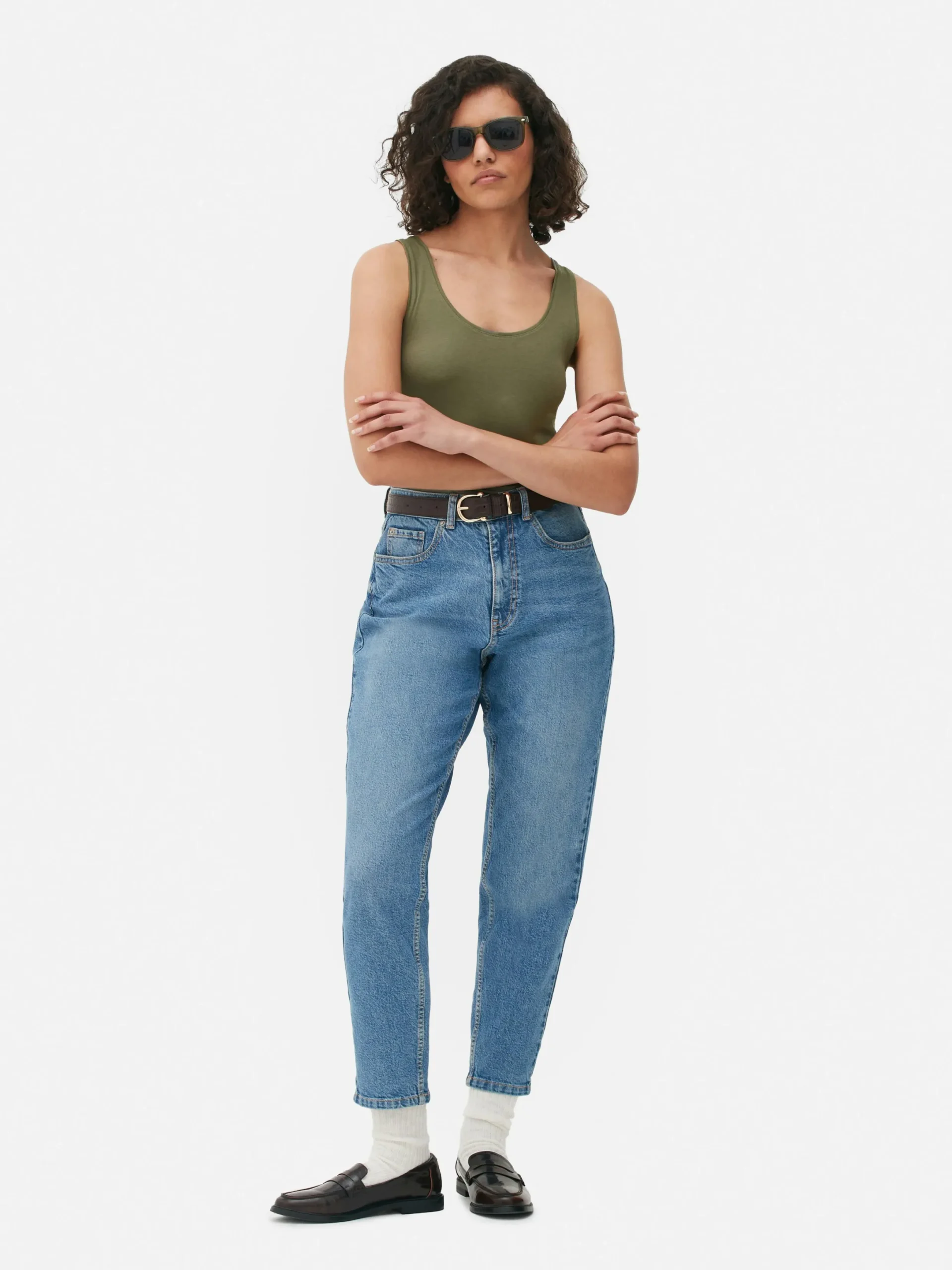 Hauts Et T-Shirts|Primark Débardeur Stretch Essential Kaki