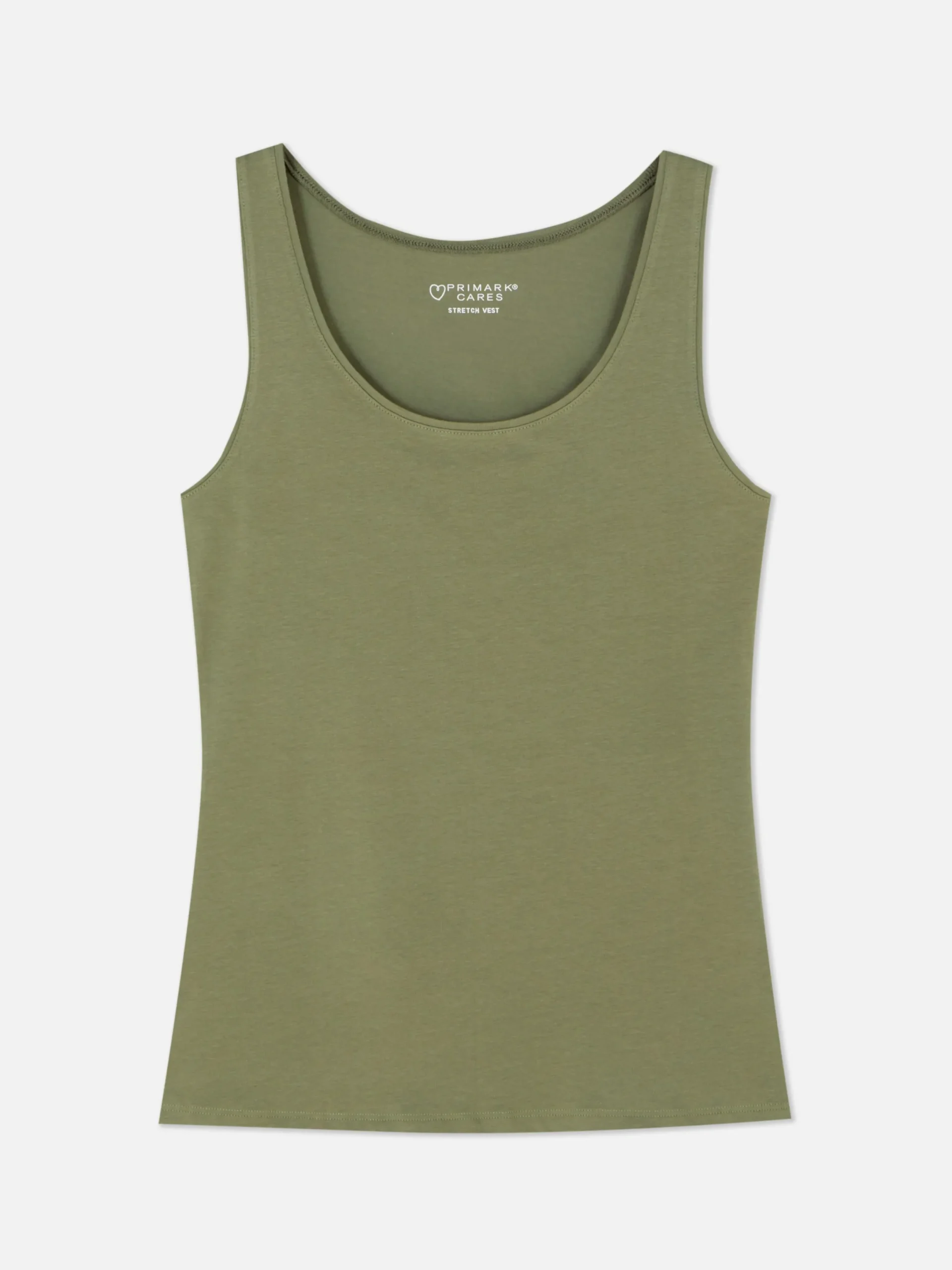 Hauts Et T-Shirts|Primark Débardeur Stretch Essential Kaki