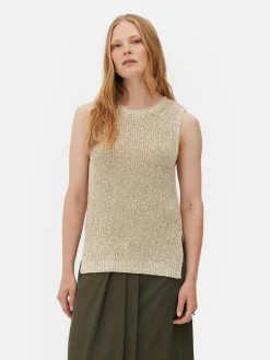 Hauts Et T-Shirts|Primark Débardeur Tricoté The Edit Écru