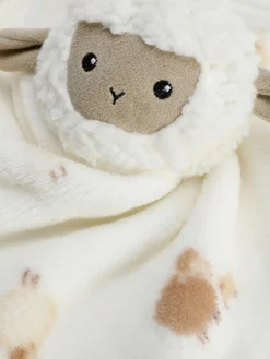 Linge De Lit Et Couvertures|Primark Doudou En Molleton Agneau Ivoire