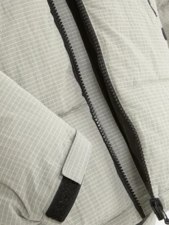 Manteaux Et Vestes|Primark Doudoune à Carreaux Gris clair
