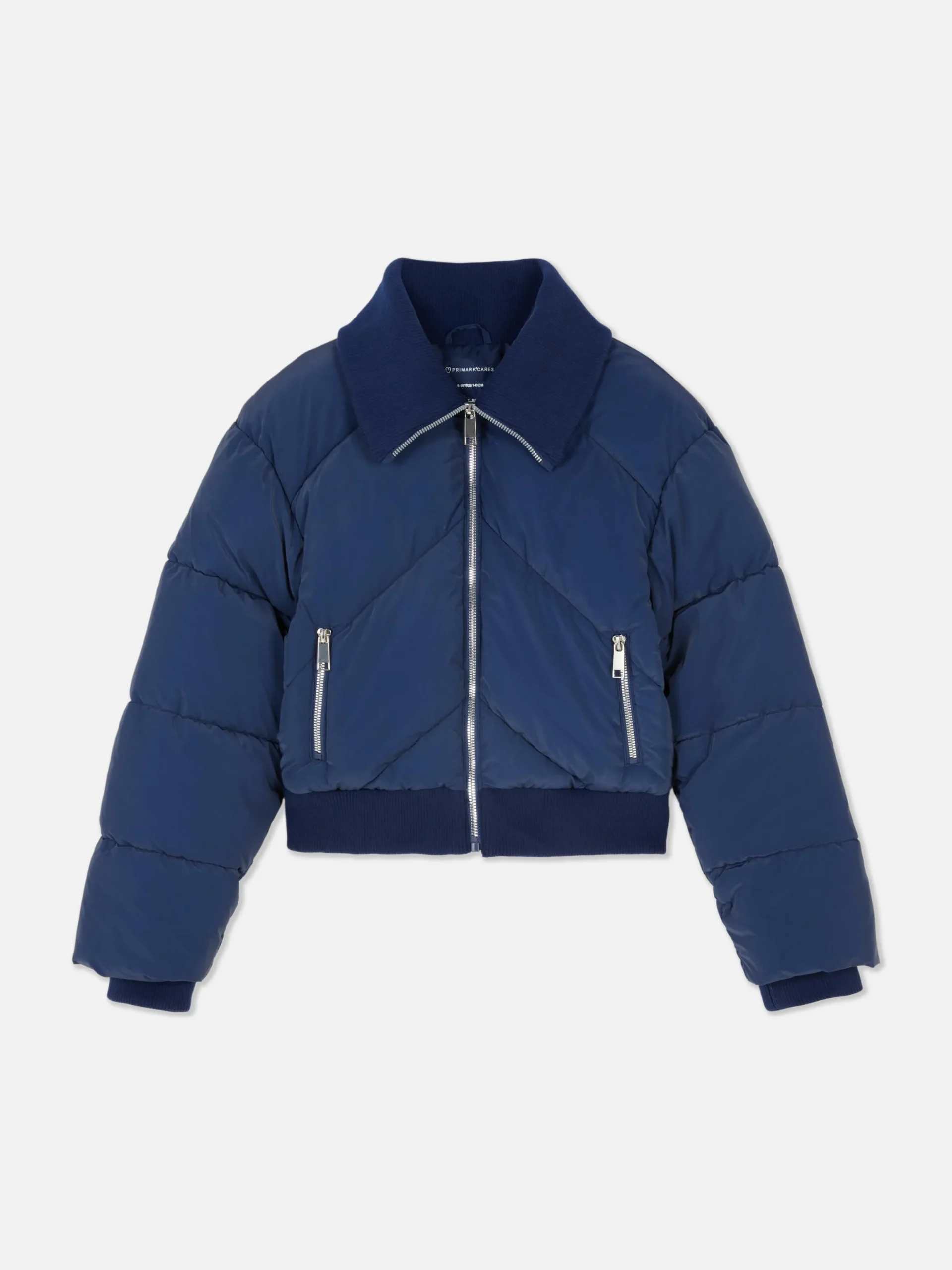 Manteaux Et Vestes|Primark Doudoune à Col Bleu marine