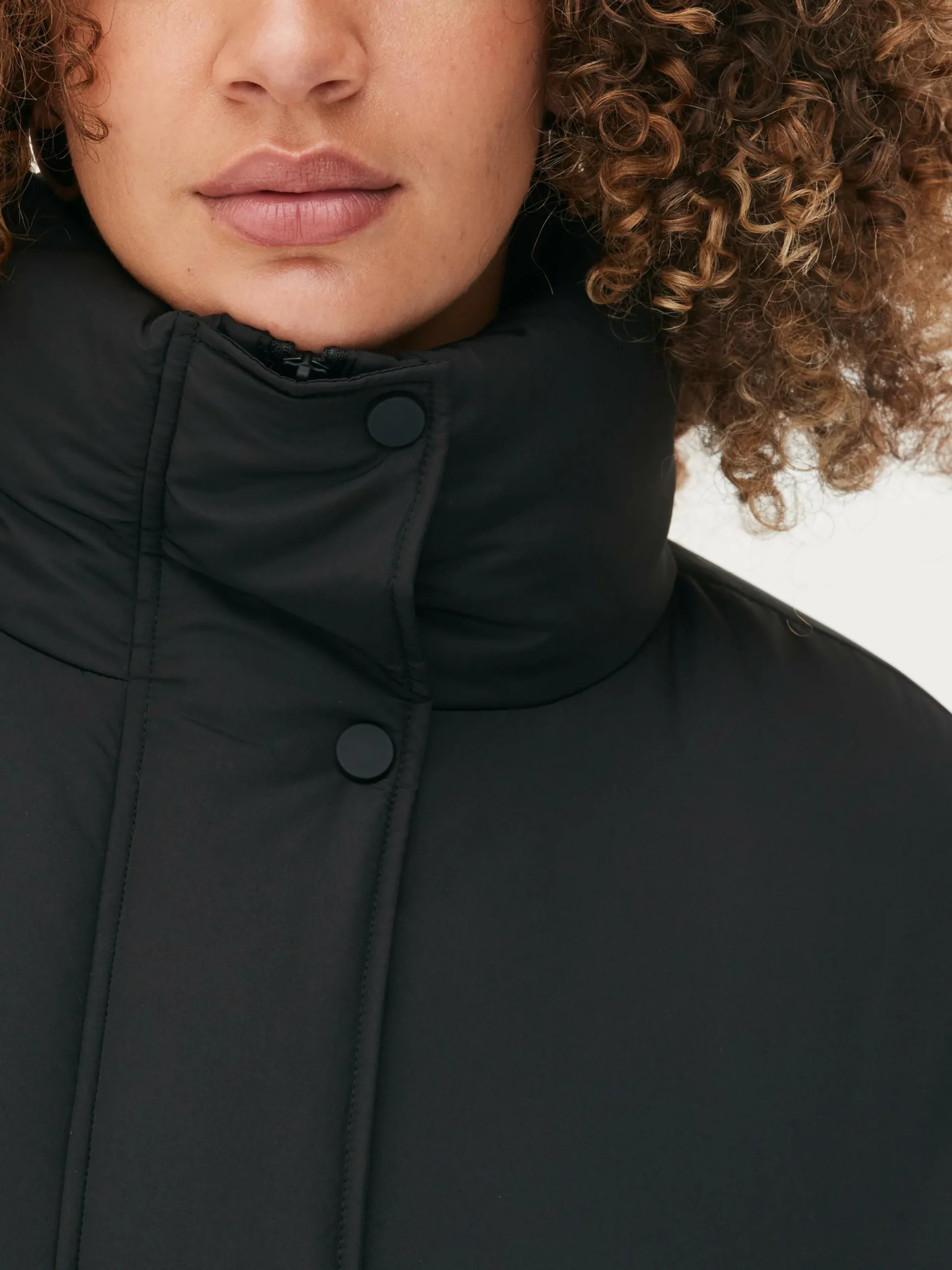 Manteaux Et Vestes|Primark Doudoune à Col Cheminée Noir