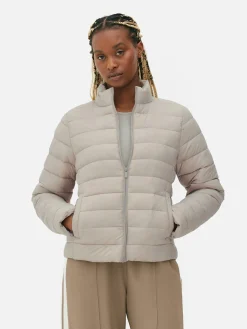 Manteaux Et Vestes|Primark Doudoune à Col Cheminée Naturel