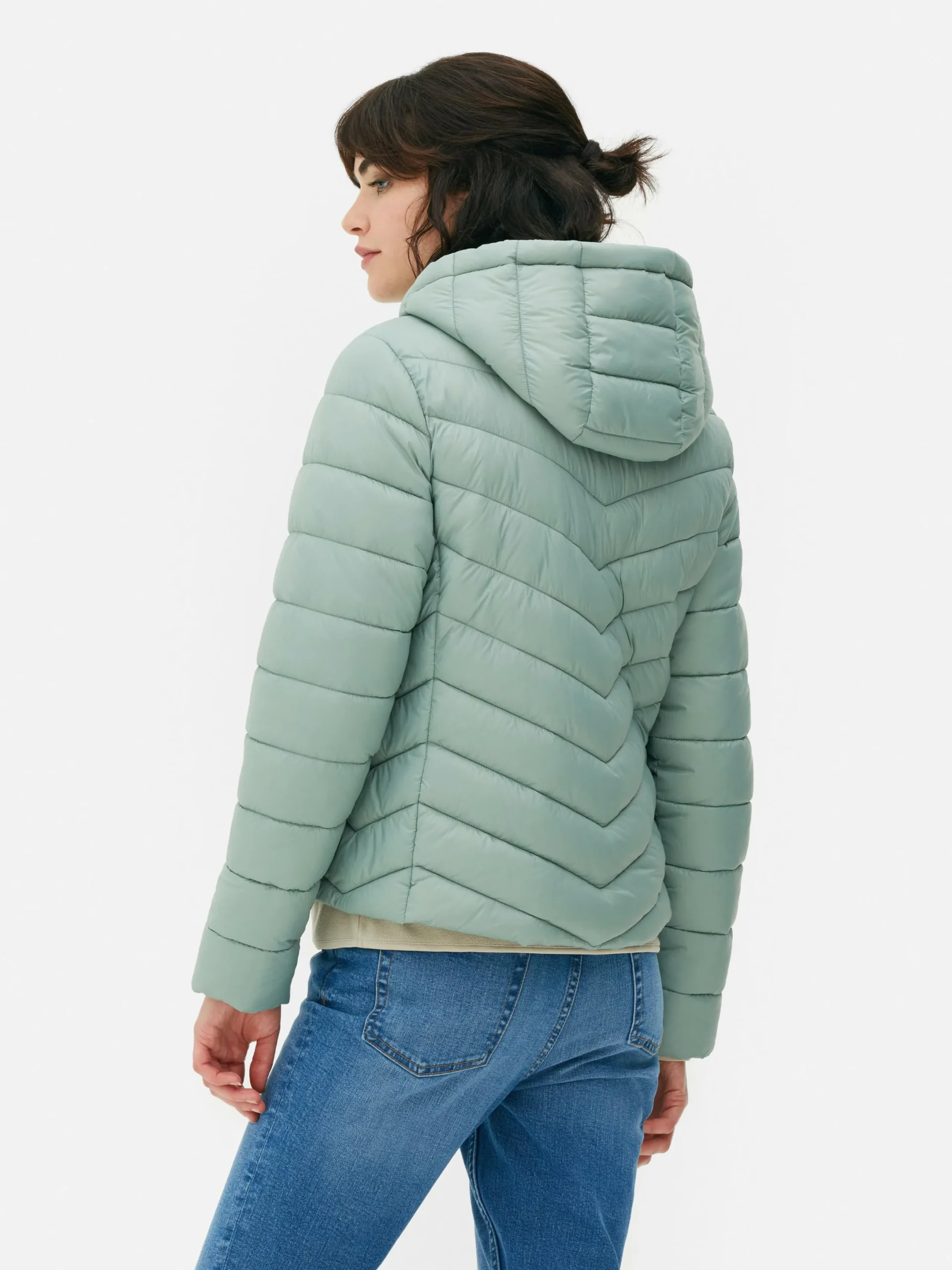 Manteaux Et Vestes|Primark Doudoune Légère à Capuche Vert