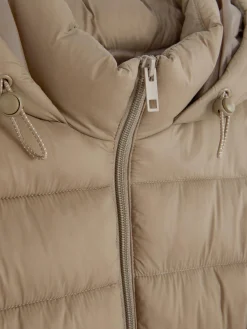 Manteaux Et Vestes|Primark Doudoune Longue Ultra-légère Moka