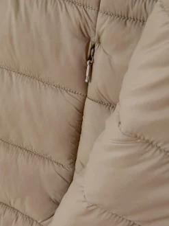 Manteaux Et Vestes|Primark Doudoune Longue Ultra-légère Moka