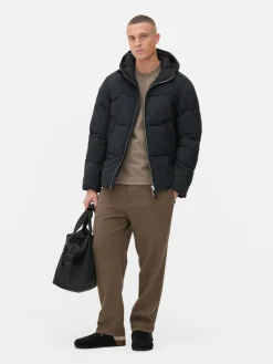 Manteaux Et Vestes|Primark Doudoune Zippée à Double Curseur Noir