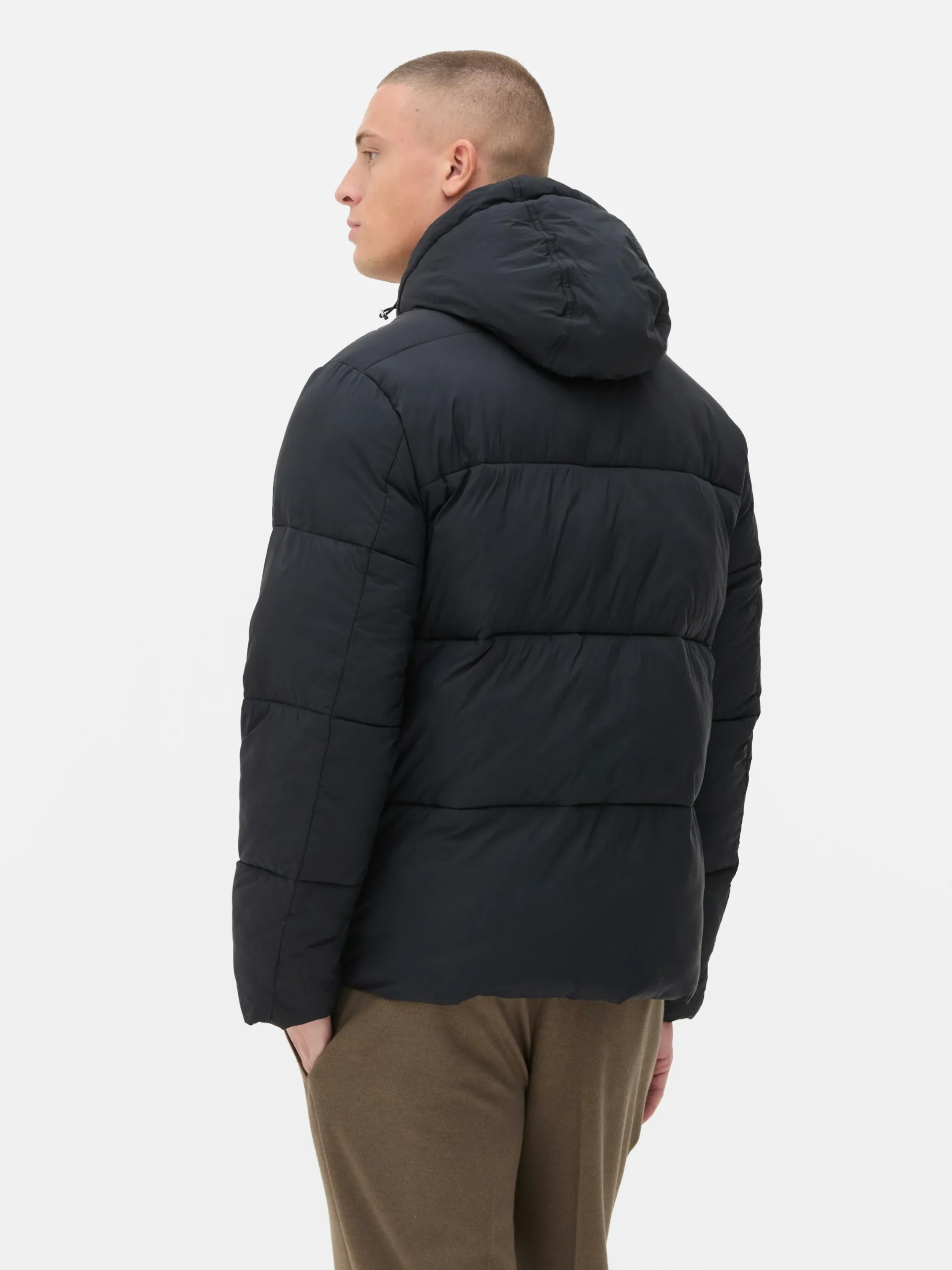 Manteaux Et Vestes|Primark Doudoune Zippée à Double Curseur Noir