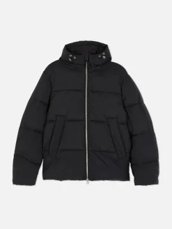 Manteaux Et Vestes|Primark Doudoune Zippée à Double Curseur Noir