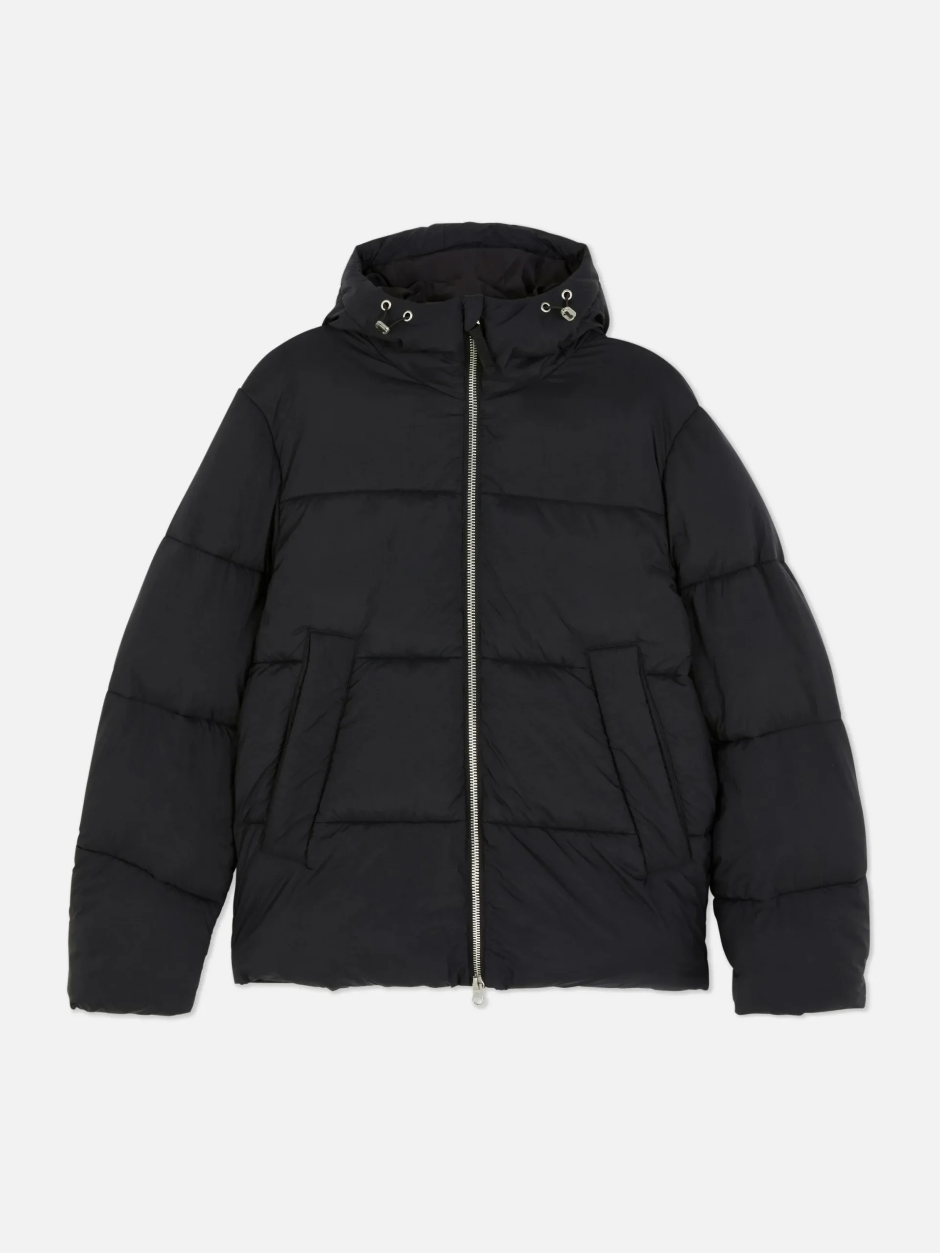 Manteaux Et Vestes|Primark Doudoune Zippée à Double Curseur Noir
