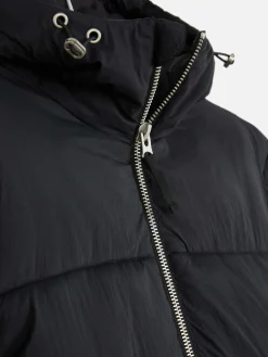 Manteaux Et Vestes|Primark Doudoune Zippée à Double Curseur Noir