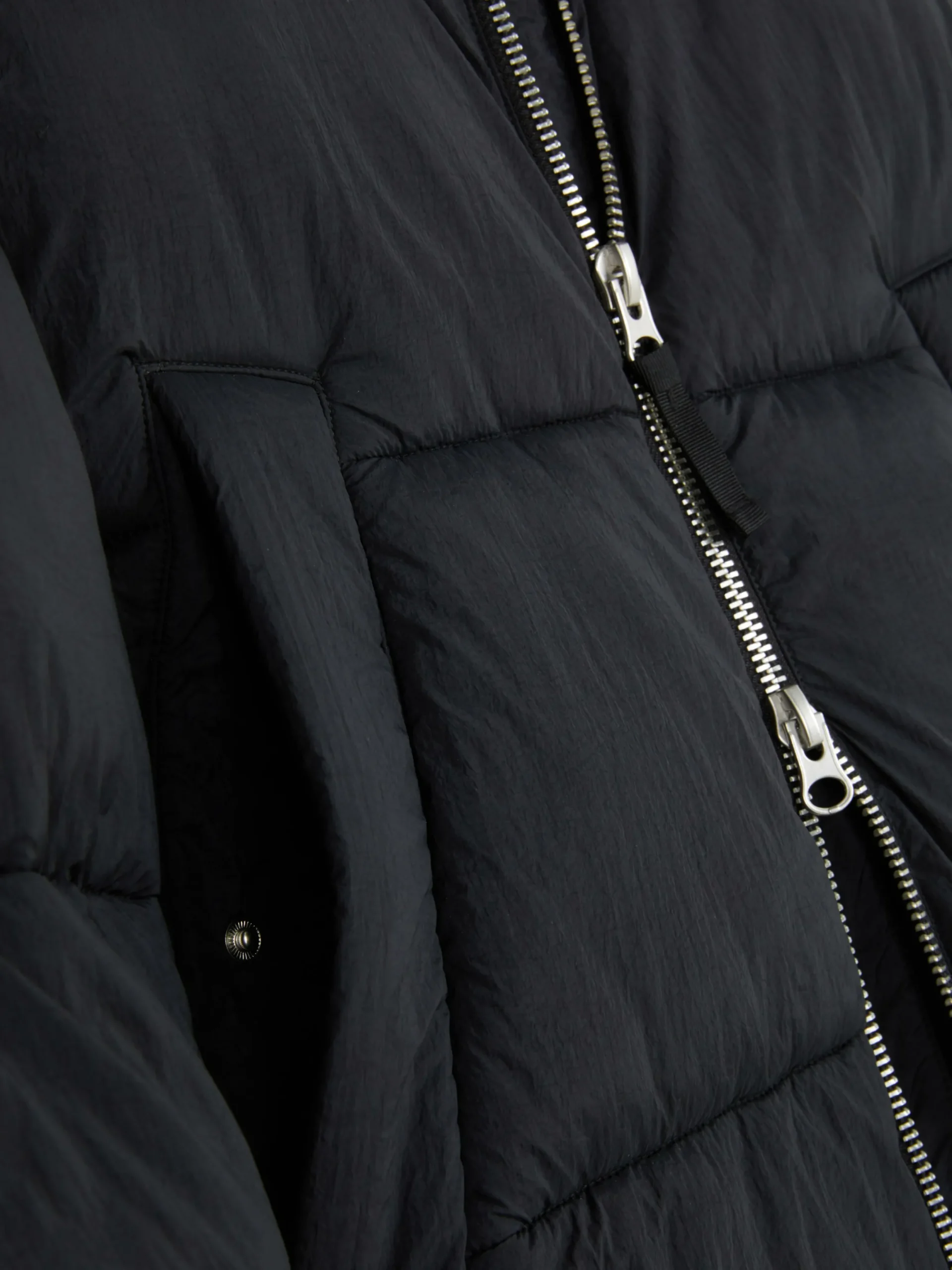 Manteaux Et Vestes|Primark Doudoune Zippée à Double Curseur Noir