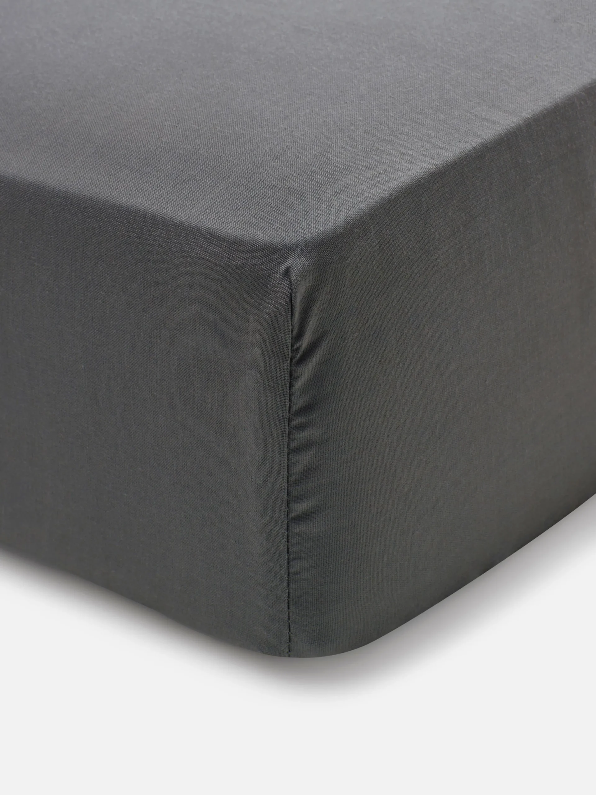 Draps Et Taies D'Oreillers|Primark Drap Housse En Coton Pour Lit King Size Gris foncé