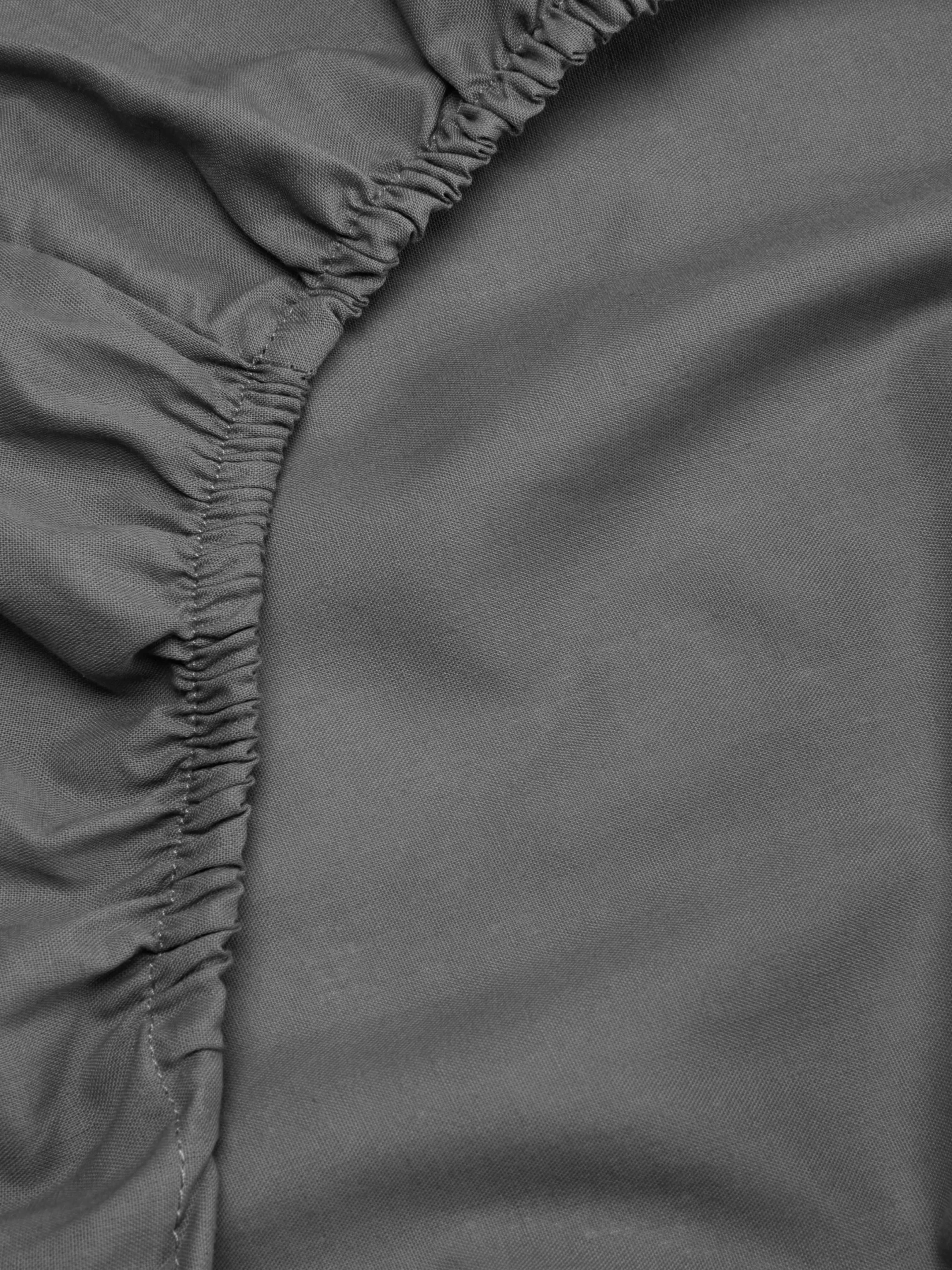 Draps Et Taies D'Oreillers|Primark Drap Housse En Coton Pour Lit King Size Gris foncé