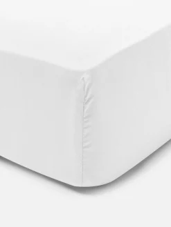 Draps Et Taies D'Oreillers|Primark Drap Housse En Coton Pour Lit King Size Blanc
