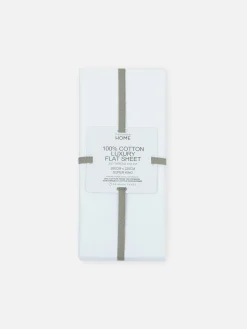 Draps Et Taies D'Oreillers|Primark Drap Plat King Size Blanc