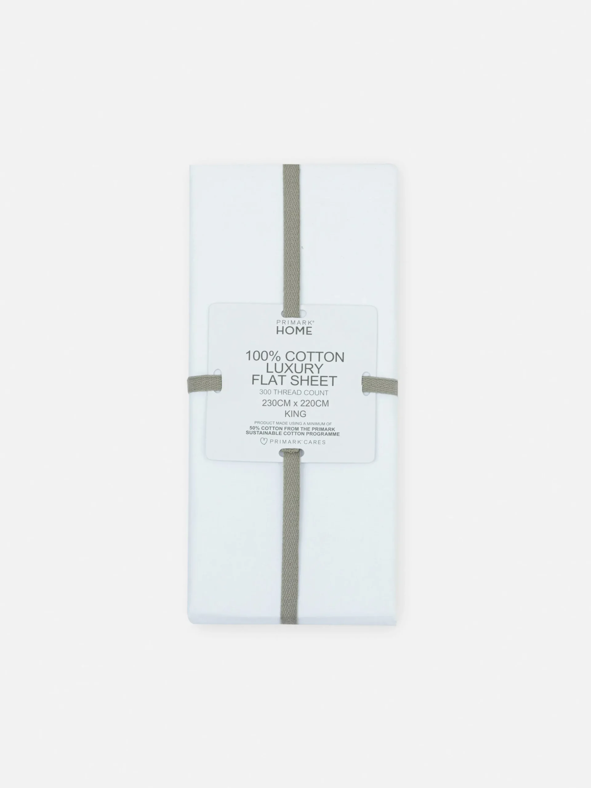 Draps Et Taies D'Oreillers|Primark Drap Plat King Size Blanc