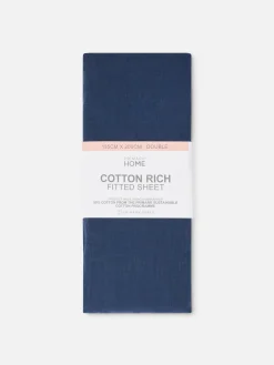 Draps Et Taies D'Oreillers|Primark Drap-housse Double Bleu marine