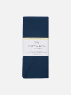 Draps Et Taies D'Oreillers|Primark Drap-housse Simple Bleu marine