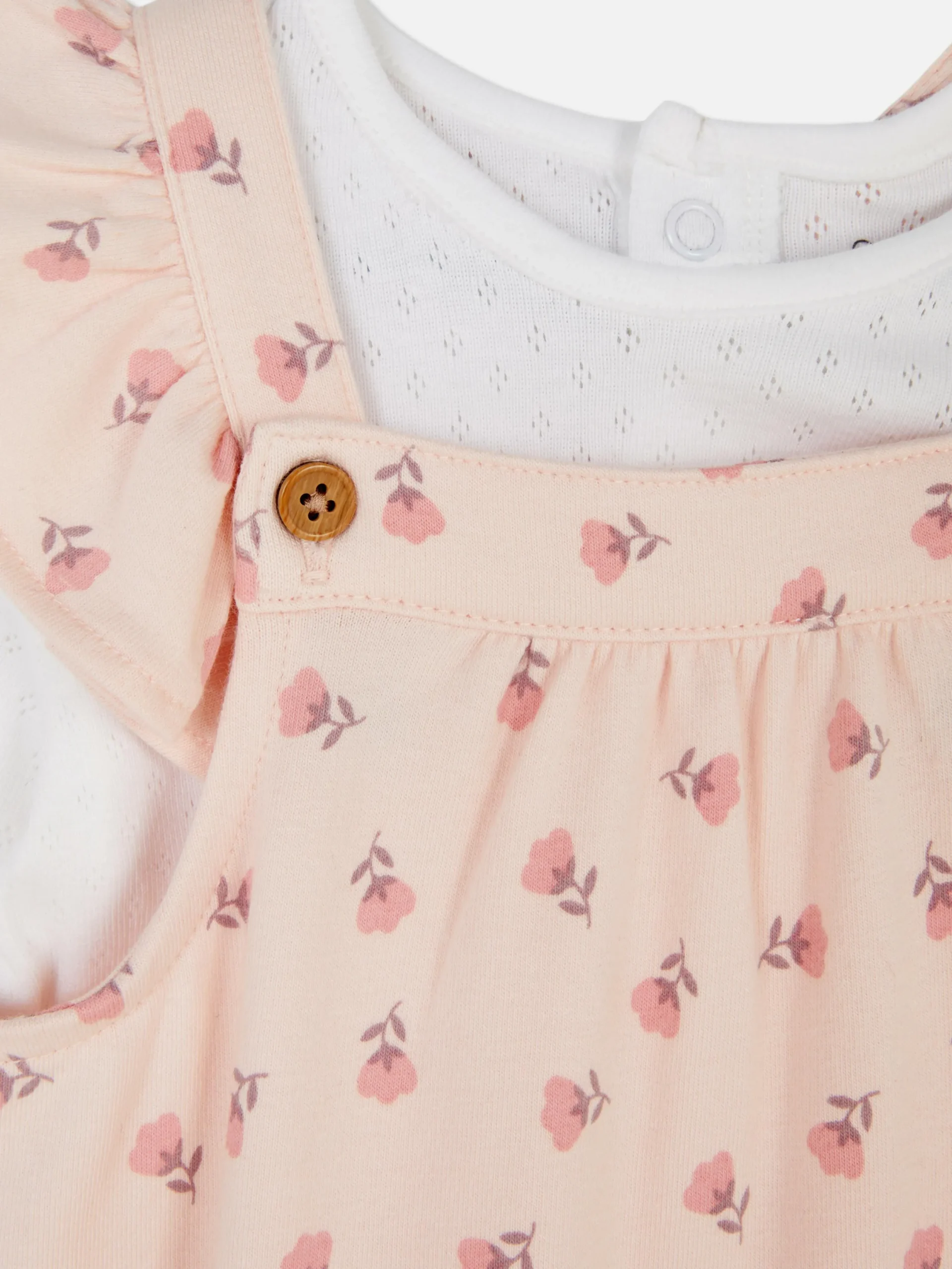 Ensembles Et Tenues|Ensembles Et Tenues|Primark Ensemble Body En Pointelle Et Salopette à Fleurs Rose clair