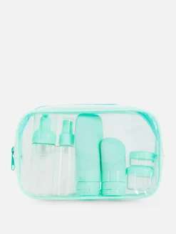 Accessoires De Soins|Accessoires Voyages|Primark Ensemble De Flacons De Voyage Blanc