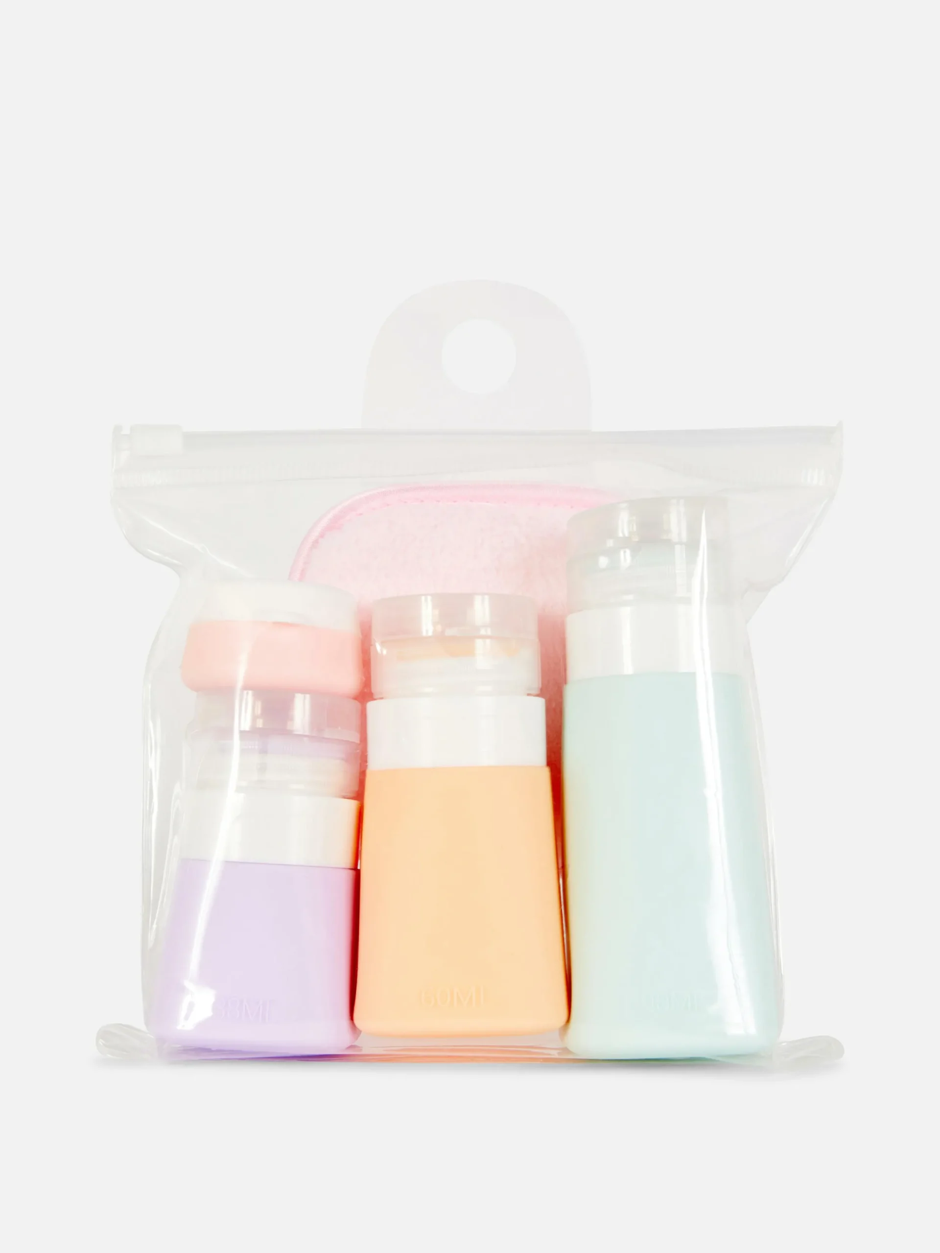 Accessoires De Soins|Accessoires Voyages|Primark Ensemble De Flacons De Voyage - Cinq Pièces Multicolore